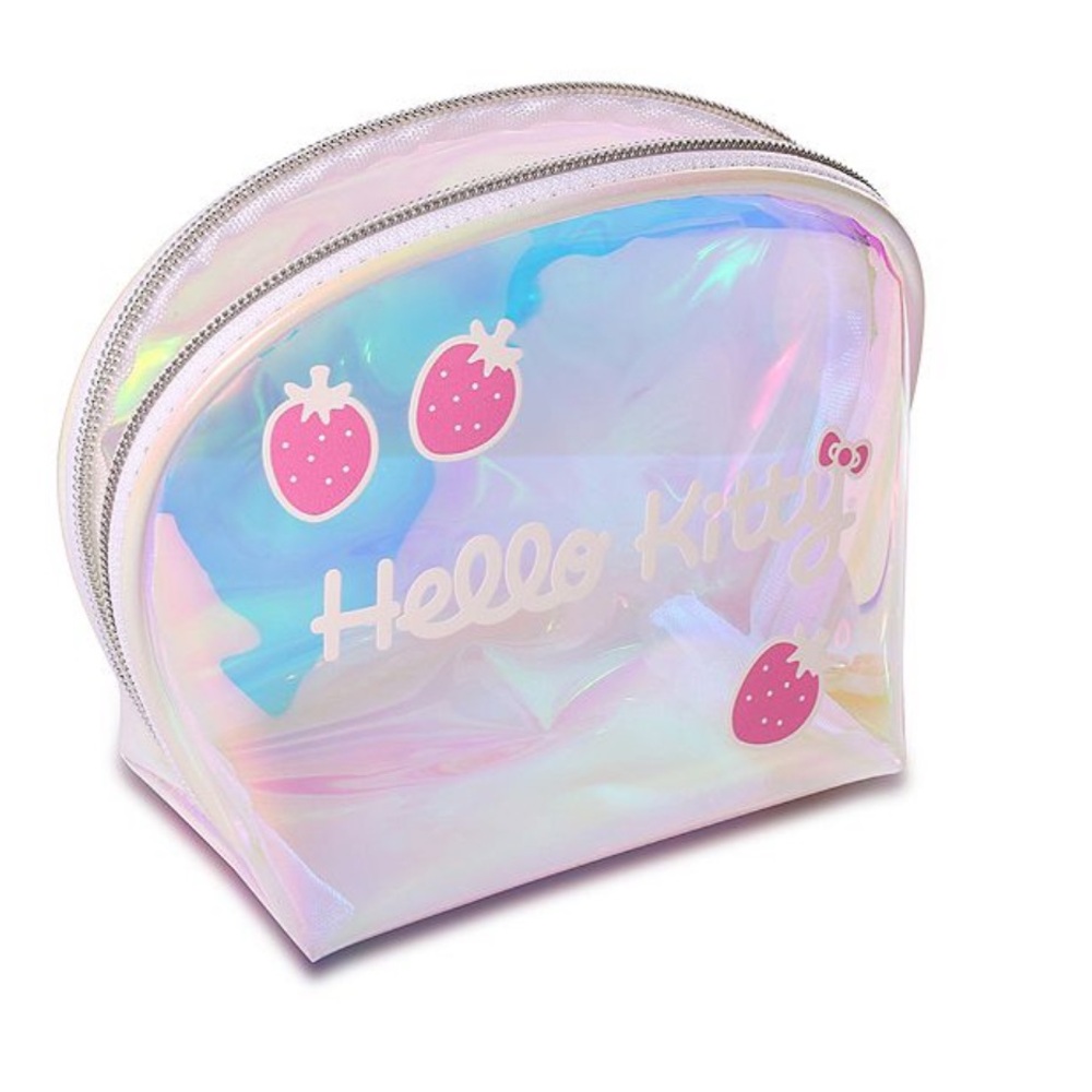 Hello Kitty Iridescent Pouch with Pink Accents